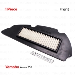 กรองอากาศ สแตนเลส เฮอร์ริเคน 1 ชิ้น สีดำ,ขาว สำหรับ Yamaha Aerox 155cc ปี 2015-2017